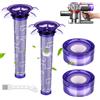 Gykutix Filtro per Dyson V8, Absolute, Motorhead, Ricambi Accessori per Dyson V8, 2 Pre-Filtri + 2 Filtri Hepa Post + 1 Spazzola, 965661-05、967478-05