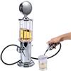 Tyenaza Distributore di liquori, distributore di birra bar metallo doppia pistola pompa a gas ugello birra vino liquore dispenser soda bevande versatore
