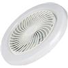 NEIQIUWING E27 LED ventilatore da soffitto lampada con telecomando, 3 temperature di colore regolabili, lampada a ventilatore 2 in 1 a risparmio energetico per soggiorno camera da letto (C)