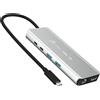 j5create JCD403-N Docking Station USB-C USB4 Thunderbolt 3 8K Hub Hub Grigio