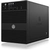 ICY BOX IB-3640SU3 Array Dischi NAS 4 Alloggi SATA-600 Nero