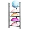 Generic Mezza palla di equilibrio rack di stoccaggio, supporto per palla da ginnastica in piedi organizzatore con supporto triangolare per risparmiare spazio