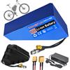 SNHMFUH 36V 48V 52V E-Bike Batteria 20Ah 25Ah 30Ah Mountain Bike Triangolare Batteria al Litio con 5A Caricabatterie BMS, per Biciclette Pieghevoli/DIY/Biciclette Kit Motore
