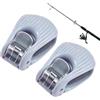 Generic Clip per Canna da Pesca - Antiscivolo Regolabile a Due Livelli Portatile 2 Pezzi,Supporto a Clip per Canna da Lancio - Per Pesca A Traina E Surfcasting Gommoni Barche Canoe Kayak Pontili Laghetti Lagh
