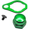 ZUZZEE Set di dadi e viti di ricambio in lega di alluminio progettati per DAIWA e per ABU Garcia Baitcasting Reel Use (verde)