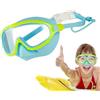 Generic Occhialini da nuoto per bambini con copertura per il naso, ampia vista, anti-appannamento, con tappi per le orecchie, occhiali da piscina per bambini dai 4 ai 16 anni, per immersioni, allenamento