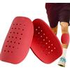Generic Parastinchi da calcio, parastinchi da calcio, pannello di fori trasparenti per adulti, parastinchi, 2 pezzi, protezioni per gambe da calcio, accessori da calcio p