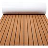 EJvkrbtx Tappetino for Barca in Schiuma Eva Tappeto Marino Autoadesivo Antiscivolo Marrone Grigio Taglie Multiple(Brown,240X45CM)