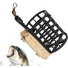 Generic Carp Bait Feeder - Gabbia per lancio lungo, piombino in lega ponderata, peso misto zinco, dispositivo esca attaccata, installazione serbatoio per pesca europea 10 x 8 x 4 cm