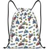 HLBSDM Borsa sportiva con coulisse per moto, motocross, dirt bike, palestra, yoga, zaino per adulti, 14x16,9 pollici, piccola.