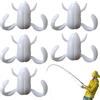 Generic Esca per rana, esca per rana d'acqua | Kit di esche per la pesca alla trota spigola da 5 pezzi - Swimbait morbido per immersioni profonde poco profonde per acqua e salata