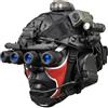 Generic Set Casco Tattico Airsoft con Cuffie Pieghevoli e Copertura, Casco Regolabile Outdoor per Paintball e Cosplay