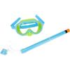 FRCOLOR Set di Snorkeling con Maschera in Silicone e Cannuccia Abs Antifog Adatto per Nuoto e Immersioni Junior