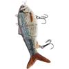 BSTCAR Esca Robotica a LED per Nuoto Esca Multi Snodabile Esche Rigide Attrezzatura da Pesca Pesca Elettrica Ricaricabile Tramite USB con Luce LED Verde