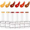 Nicedeco Kit Smalto Semipermanente Unghie Autunno Smalti Gel per Unghie Marrone Lampada UV LED Soak Off Nail Polish Halloween Set 23, 6x8ML