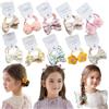 KAQILE 20 elastici per capelli per bambini e bambine con fiocco, elastici colorati per coda di cavallo (colore A-10 paia)