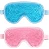 lulir Maschera Occhi Fredda e Calda, Maschera Gel Ghiaccio, Regolabile