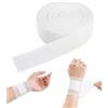 KAHZOR 1 Rotolo Benda Elastica a Rete Tubolare, 2.5 cm x 5 m, Traspirante e Delicata per Medicazioni, Fissaggio Sicuro e Confortevole