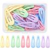 Tolenre Fermagli Capelli per Ragazza, 30Pcs Colorati Clips per Bambina, 3cm Fermagli per Capelli a Scatto, Mini Mollette per Capelli Bambina, Forcina per Ragazza, Fermaglio Colorati per Bambini (Primavera)