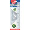 Maped 897118 - Kit de regla zurdos, escuadra y transportador, 3 piezas