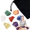 Generico Pietre preziose Cristalli di Rocca - 7 Pezzi Cristalli di Quarzo Trasparenti Lucidi Irregolari | Pietre preziose di Quarzo in Pietra Naturale con energia, Yoga, Decorazione 'Acquario, casa, vetrin