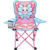 Halinuia Sedia pieghevole per bambini rosa con farfalla, sedia da spiaggia per bambini e ragazze, ideale per spiaggia, giardino e campeggio