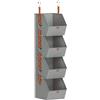 Generic Rangement sur la Porte,Organisateur de Placard 4 Niveaux | Étagères Rangement Vêtements - pour Étud Proprié age Chaussures Sacs Chaussettes