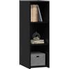 vidaXL Credenza Rovere Nero 30 x 41 x 93 cm Legno ingegnerizzato,