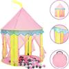 VidaXL Tenda da Gioco per Bambini Rosa con 250 Palline 100x100x127 cm