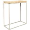 HOME DECO FACTORY Console Rotonda-Ingresso, Soggiorno, Bianco Naturale, 75x84.8x35