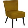HOME DECO FACTORY, HD0069, poltrona Giulia Yellow Toad, edizione lounge, mobili, seduta, divano e poltrona, 55x76x63 cm, altezza seduta 45 cm, giallo nero