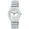 Adrina Orologio da donna in acciaio inox, con numeri grandi, lunghezza 18 cm, diametro 34 mm, larghezza 18 mm, regalo per donne, grigio verde, Bracciale
