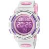 A ALPS Orologio per bambini, orologio per bambini dai 6 ai 15 anni, sport digitale all'aperto multifunzionale cronografo LED 50 m impermeabile allarme calendario orologio analogico per bambini con cinturino