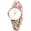 JewelryWe Orologio da Polso Elastico da Ragazze: Orologio Simpatici Cinturini Elastici Stampati Colorati per Ragazze Donne
