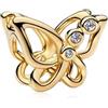 Rimgoris 925 Charm in argento sterling per le donne bracciali collana in oro rosa Festa della mamma Cuore Ruby Mamma Cuore Luna Madre Figlia Fortuna Quadrifoglio Amicizia