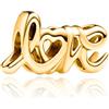 Rimgoris 925 Charm in argento sterling per le donne bracciali collana in oro rosa Festa della mamma Cuore Ruby Mamma Cuore Luna Madre Figlia Fortuna Quadrifoglio Amicizia