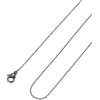 FOCALOOK Collana Donna Catena Sottile 2mm in Acciaio Inossidabile Catena di Ricambio per Pendente Nero Lunghezza 55cm Confezione Regalo