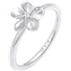 Nenalina 0610440620 - Anello da donna in argento 925, con fiori e zirconi, motivo floreale, realizzato a mano, misura anello 52-58 e Argento, 18, colore: argento, cod. 0610440620_58