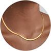 ALEXCRAFT Girocollo Donna Oro 18K Placcato 3mm 40+5cm Collana Serpente Donna Collana Catena Acciaio Inox Catena Oro Choker Snake