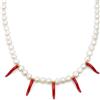 SINGULARU - Collana Chili Pearl. Acciaio avec Placcatura in oro 18 kt et Perla coltivata. Gioielli da donna.