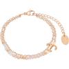 s.Oliver Bracciale in argento sterling 925/acciaio inossidabile per donna, bracciale, motivo, fornito in confezione regalo per gioielli