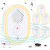 Tiptop Home Repellente ad Ultrasuoni per Topi 6 Pack, Repellente Ultrasuoni Anti Topi Antizanzare Ultrasoni Elettrico Anti Insetti Ratti, Zanzare, Ragni, Parassiti, Scarafaggi, Formiche, Sicuro verde e innocuo