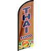 FSFLAG Bandiera Thai Food Swooper, bandiera thailandese, pubblicitaria pubblicitaria con piume, insegne per alimenti tailandesi per aziende e vetrine (solo bandiera)