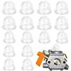 XPOOP 16 Pezzi Pompa per Carburatore a Bulbo Bianco, Pompetta Universale per Carburante, Primer del Serbatoio Della Pompa, Primer del Carburante, Carburatore Primer Bulb, Olio Carburatore Primer Bulb