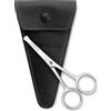 Störtebekker Shaving Accessories Forbici da barba Störtebekker corte - 4,5 pollici / 11,4 cm - con custodia in vera pelle nera - Germany, Solingen - Forbici da barba in acciaio inox