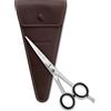Störtebekker Shaving Accessories Forbici da barba Störtebekker lunghe - 5,5 pollici / 14 cm - con custodia in vera pelle - Germany, Solingen - Forbici da barba in acciaio inox