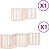 vidaXL Cancelletto per cani 9 pezzi con porta pieghevole 450 cm in legno di pioppo
