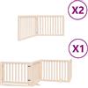 vidaXL Cancelletto per cani a 8 pezzi con porta pieghevole 640 cm in legno di pioppo