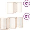 vidaXL Cancelletto per cani 9 pezzi con porta pieghevole 450 cm in legno di pioppo