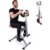 Mobiclinic Total Crunch Macchina fitness VitalFit compatta e pieghevole Allenamento multifunzionale Display LCD 100KG Pedali antiscivolo
